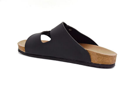 Fly Soft S903 Poli Hafif Taban Çift Toka Erkek Terlik SİYAH