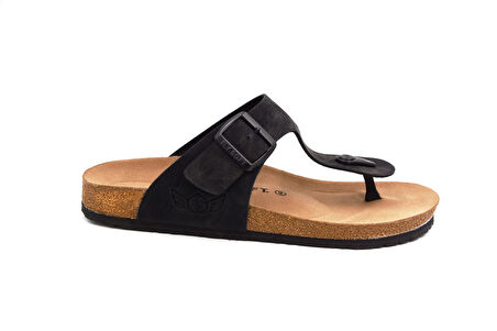 Fly Soft Mıkanos S903 Poli Hafif Taban Tokalı Erkek Terlik SİYAH