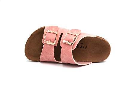Fly Soft S961 Poli Hafif Taban Çift Toka Çocuk Terlik PUDRA