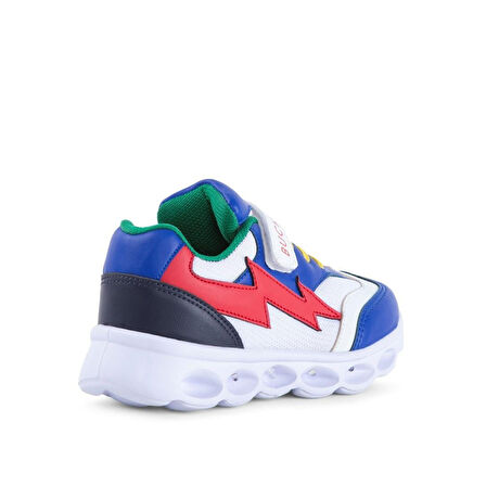 Buckhead 4431 Faster Işıklı Phlon Hafif Taban Cırtlı Çocuk Spor Ayakkabı BEYAZ