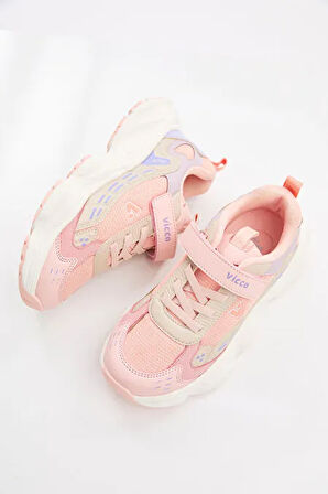 Vicco Tag Phlon Hafif Taban Cırtlı Çocuk Spor Ayakkabı PUDRA