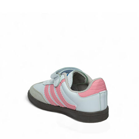 Prego (Dodix)  Termo Kaymaz Taban Cırtlı Çocuk Spor Ayakkabı BEYAZ PEMBE