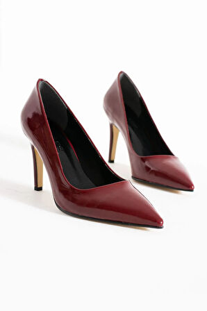 Prego (Pine Cone) Kadın Stiletto Ayakkabı BORDO