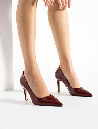 Prego (Pine Cone) Kadın Stiletto Ayakkabı BORDO