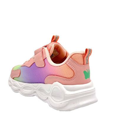 Pepino 1899 Işıklı Phlon Hafif Taban Cırtlı Çocuk Spor Ayakkabı PUDRA