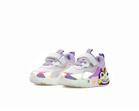 Pepino BY25-1906 Işıklı Phlon Hafif Taban Cırtlı Bebe Spor Ayakkabı GUMÜŞ