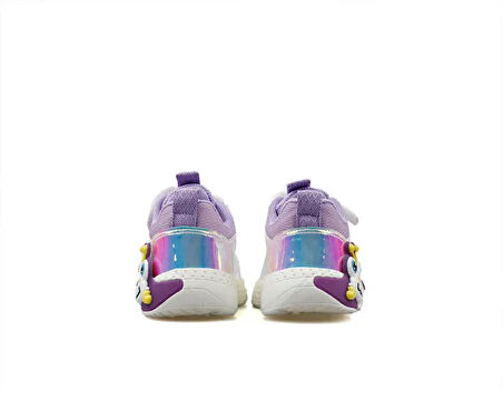 Pepino BY25-1906 Işıklı Phlon Hafif Taban Cırtlı Bebe Spor Ayakkabı GUMÜŞ
