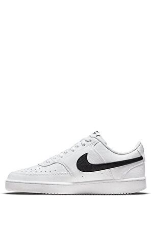 Nike Court Vision Lo Nn Kadın Sneaker Ayakkabı BEYAZ SİYAH