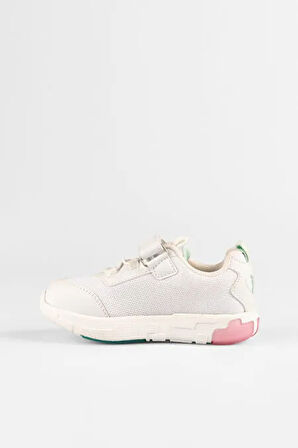 Vicco Number Işıklı Phkon Hafif Taban Cırtlı Çocuk Spor Ayakkabı BEYAZ