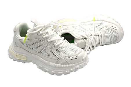 Pepino FY25-1959 Phlon Hafif Taban Bağcıklı Çocuk Spor Ayakkabı BEYAZ