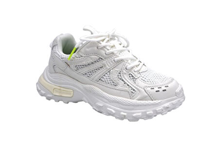 Pepino FY25-1959 Phlon Hafif Taban Bağcıklı Çocuk Spor Ayakkabı BEYAZ