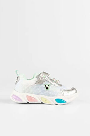 Vicco Gelato Işıklı Phlon Hafif Taban Cırtlı Spor Ayakkabı GUMÜŞ