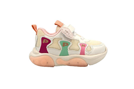 Pepino FY25-1914 Işıklı Phlon Hafif Taban Çocuk Spor Ayakkabı BEJ
