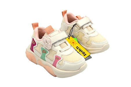 Pepino FY25-1914 Işıklı Phlon Hafif Taban Çocuk Spor Ayakkabı BEJ