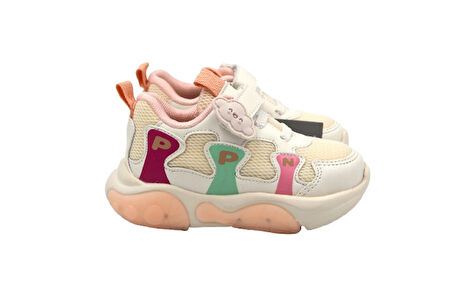 Pepino FY25-1914 Işıklı Phlon Hafif Taban Çocuk Spor Ayakkabı BEJ