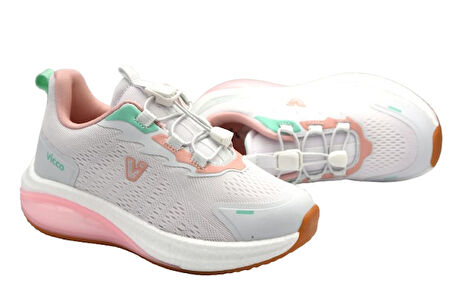 Vicco Knit 346.F25Y.153 Phlon Hafif Taban Cırtlı Çocuk Spor Ayakkabı BEYAZ