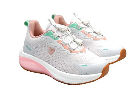 Vicco Knit 346.F25Y.153 Phlon Hafif Taban Cırtlı Çocuk Spor Ayakkabı BEYAZ