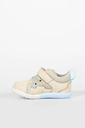 Vicco Curset Kauçuk Kaymaz Taban Cırtlı Çocuk İlk Adım Ayakkabı GRİ