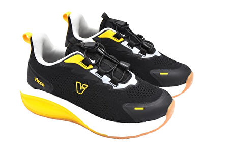 Vicco Knit 346.F25Y.153 Phlon Hafif Taban Cırtlı Çocuk Spor Ayakkabı SİYAH