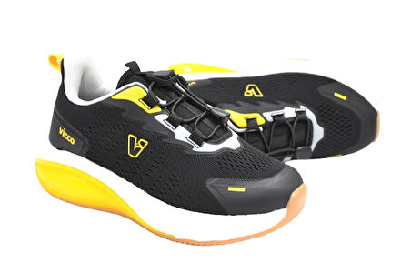 Vicco Knit 346.F25Y.153 Phlon Hafif Taban Cırtlı Çocuk Spor Ayakkabı SİYAH