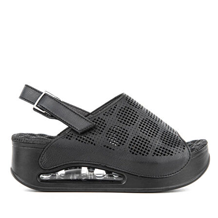 Muya Jambe İçi Jelli Kadın Sandalet SİYAH