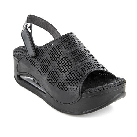 Muya Jambe İçi Jelli Kadın Sandalet SİYAH