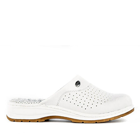 Muya Shore Burnu Kapalı Uniseks Terlik BEYAZ