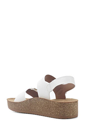 Polaris 407072.Z5FX Kadın Sandalet BEYAZ