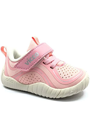 Vicco Yaomi Kauçuk Kaymaz Taban Ortapedik Bebe Sneaker PUDRA