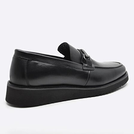 Fosco Hakiki Deri Günlük Erkek Ayakkabı 3186 46 SİYAH