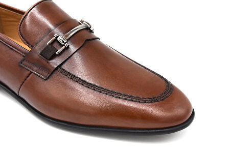 Fosco Hakiki Deri Günlük Erkek Ayakkabı 3181 TABA