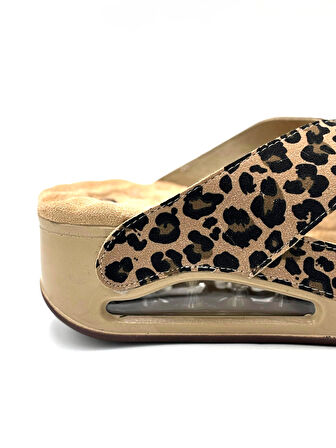 Muya Penelope Anatomik Air Max Tabanlı Kadın Terlik LEOPAR