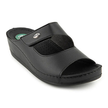 Muya Anyar İçi Jelli Poli Hafif Taban Comfort Kadın Terlik SİYAH