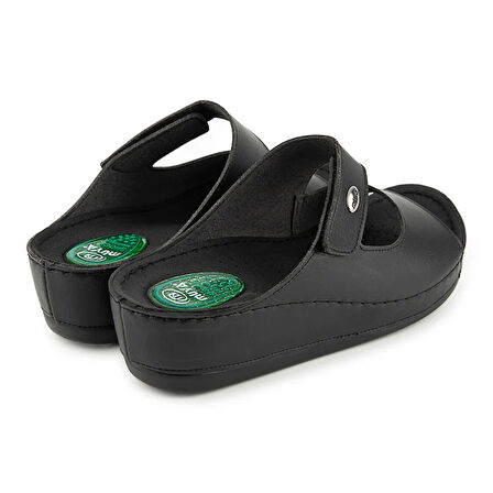 Muya Anyar İçi Jelli Poli Hafif Taban Comfort Kadın Terlik SİYAH