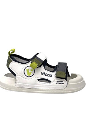 Vicco Wonder Phlon Hafif Taban Cırtlı Çocuk Sandalet BEYAZ