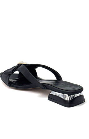 Kindep (Park Md) Alçak Topuklu  Kadın Terlik SİYAH