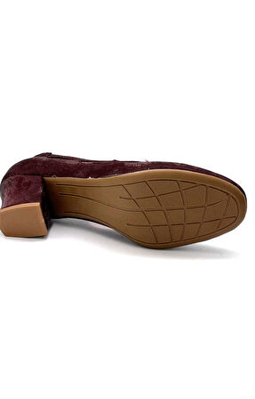 Parkmoda Kadın Topuklu Ayakkabı BORDO
