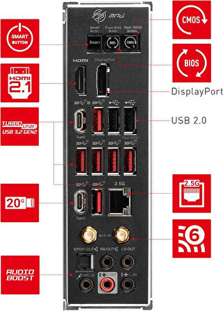 MSI Mpg X670E Carbon Wi-Fi AMD AM5 DDR5 ATX Anakart Teşhir