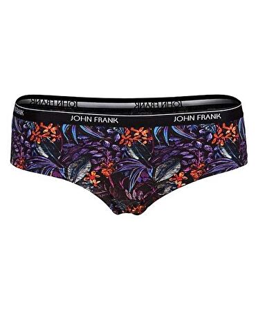 John Frank Identity Bayan Hipster-Leafy Karışık Çok Renkli-Xl