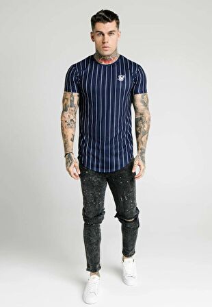 SikSilk Bust Knee Erkek Kot Pantolon Black