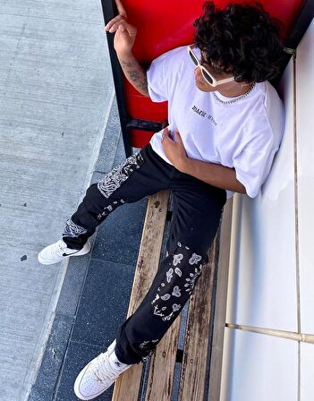 BPM Vip Bandana Design Erkek Kot Pantolon