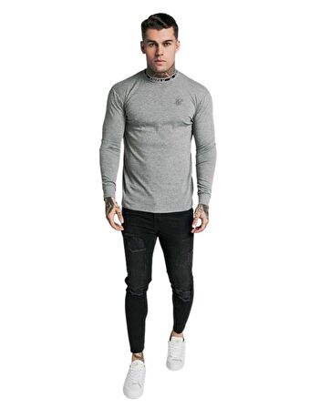 SikSilk Turtle Neck Banded Uzun Kollu Sweater