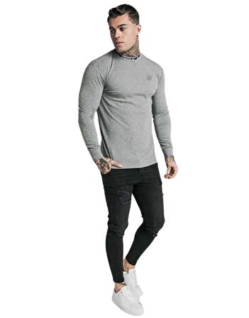 SikSilk Turtle Neck Banded Uzun Kollu Sweater