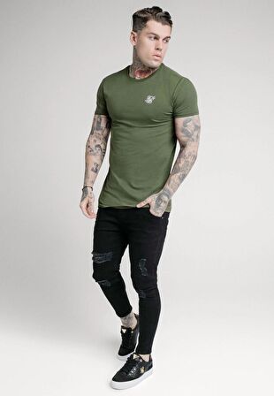 SikSilk Gym Tee Erkek Basic Tişört Haki