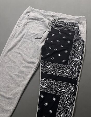 Premium Patchwork Unisex Eşofman Altı