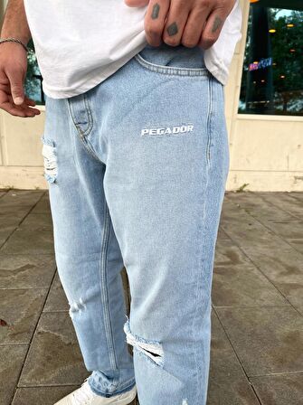 Pegador Distressed Baggy Kot Pantolon