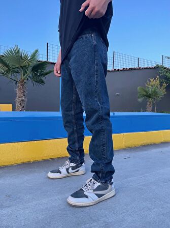 BEAR Deep Navy Mom Jean Pantolon