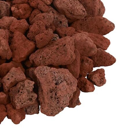 Pomza 7 KG 5-10 Mm Lav Taşı Kırmızı Pomza Orta Boy Cüruf Ponza