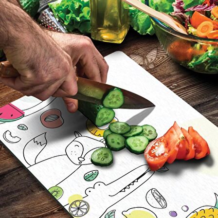 Decovetro Cam Kesme Tablası Animals Desenli 30x40 Cm