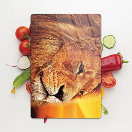 Decovetro Cam Kesme Tahtası Aslan Desenli 20x30 Cm